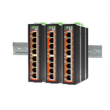 IFS-800 CTC Union 8x port 10/100Base-TX Industrial Fast Ethernet Switch