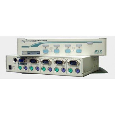 KNV-104 REXTRON PS/2 KVM Switch 4 port (Rackmount)