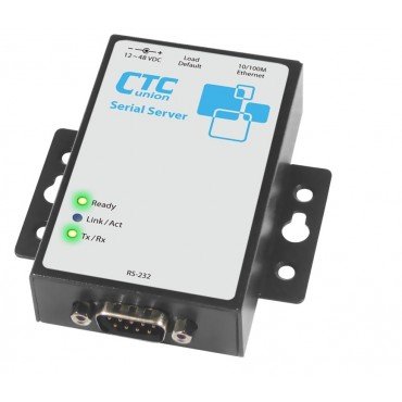 STE100A-Serial CTC union 1 port RS-232/422/485 IP Serial Device Server