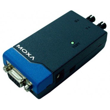 TCF-90-S MOXA Port-powered RS-232 to single-mode optical fiber converter with ST connector for 40 km transmission